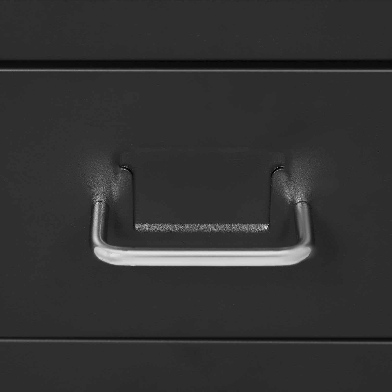 Armadio con chiusura a chiave, con cassetti, 6 livelli, in metallo, per ufficio, studio, colore nero