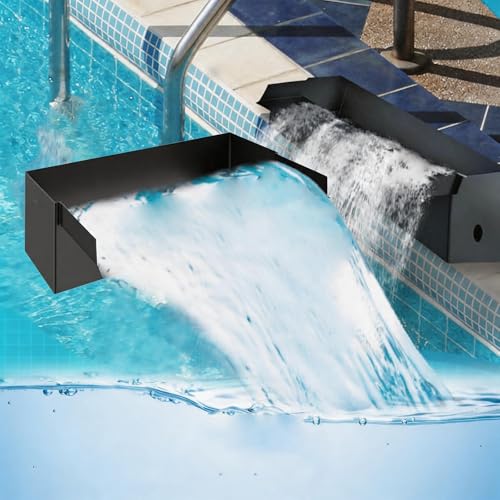 Mocoli Cascade pour Bassin De Jardin, Ensemble Cascade De 30 Cm en Acier Inoxydable Fontaine pour...