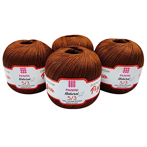Algodón Phylum Título 3 Hilo de Algodón para Tejer crochet manualidades espesor 3 grueso 2
