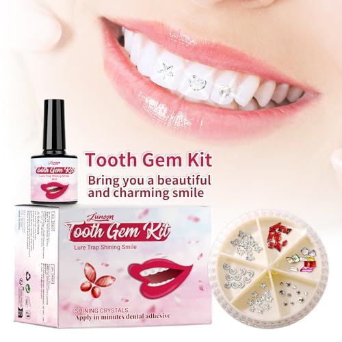 Image of LMDGDS Tooth Gems Kit for Teeth, Teeth Jewelry for Women Teeth Gems Kit DIY Tooth Gem for Men & Women