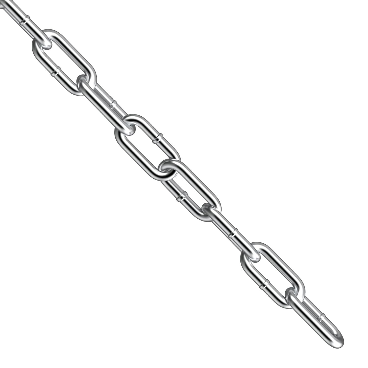 Cadena de seguridad fuerte y resistente, eslabón de cadena de Metal grueso, cadena de amarre resistente for puertas de valla, columpio antirrobo de 5mm Cadena(5m)