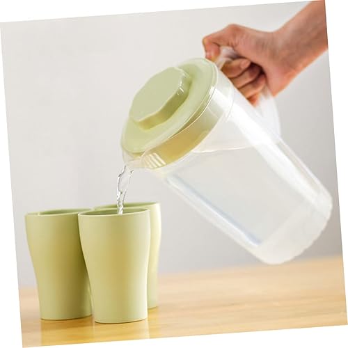 Miniatura 2 de Housoutil 3 piezas de hervidor fresco con tapa, jarra de agua grande para bebidas de leche, recipientes con tapas, tetera con tapa, tetera