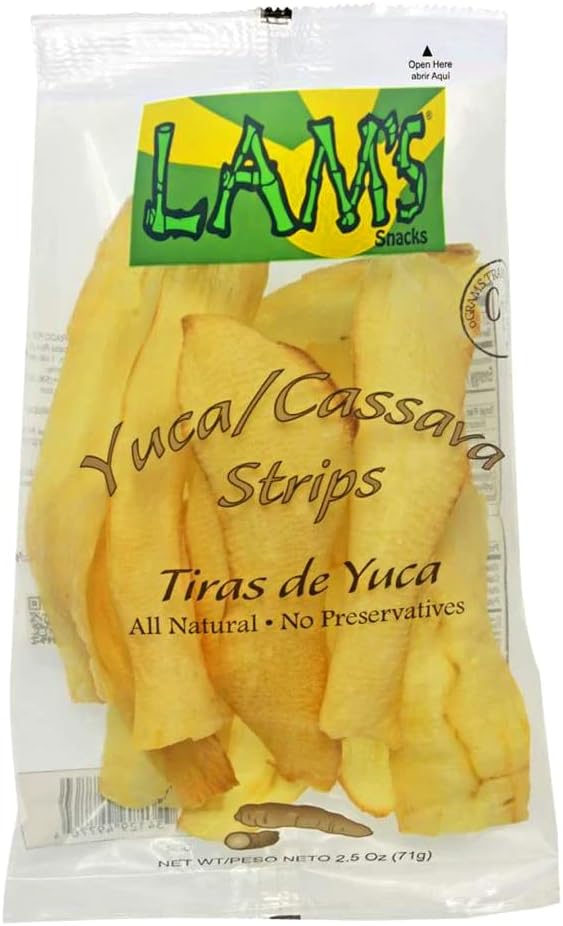 Premium Quality Cassava strips - Potato Chips - Yuca - banana chips - Salted - Variety Pack - healthy snacks - Avocado oil chips - 2.5 oz (Pack 01)