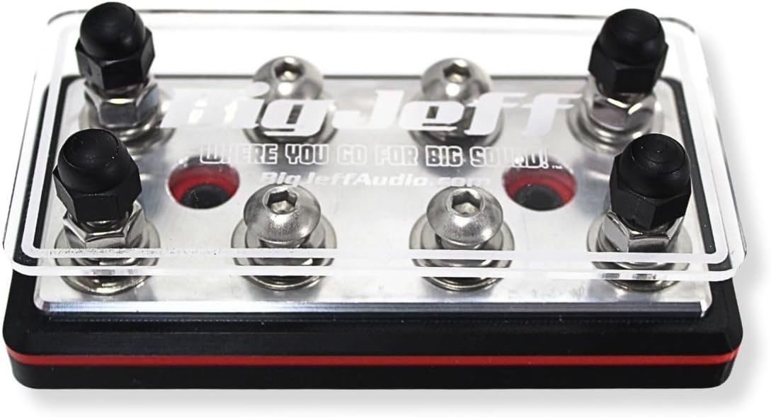 Big Jeff Audio 8 Spot Power/Ground 9/32 Terminal Lug Distribution Block