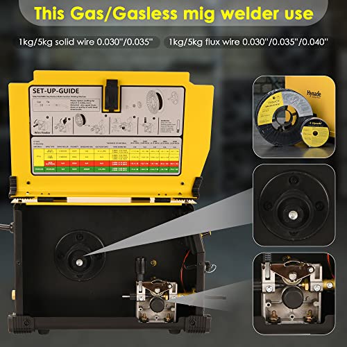 Hynade Mta-200Pro Mig Welder, Mig/Tig/Stick 3 In 1 Welder Dual Voltage 110V/220V, Work With Spool Gun Gas/Gasless Multiprocess Welders #TOP7