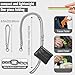 Clip and Go Strap for Phone Gun Metal Chain with Black Pouch Wallet Crossbody Phone Lanyard for Women with Cell Phone Stand Holder 2 Patches Tether Adjustable Anti Theft for iPhone 16 15 14 All Phones
