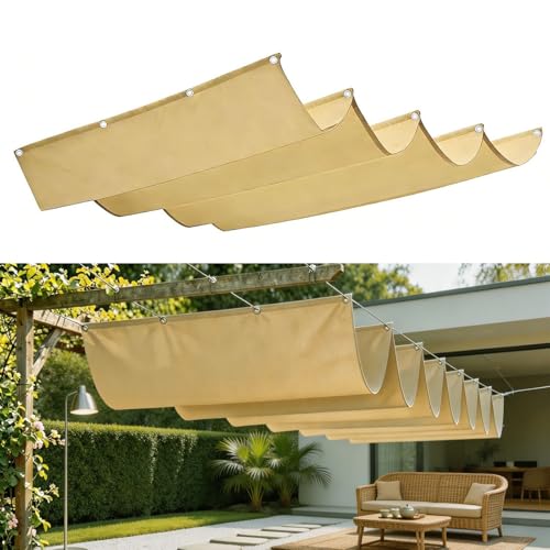 Toldo vela de sombra retráctil resistente al desgarro y al clima 2