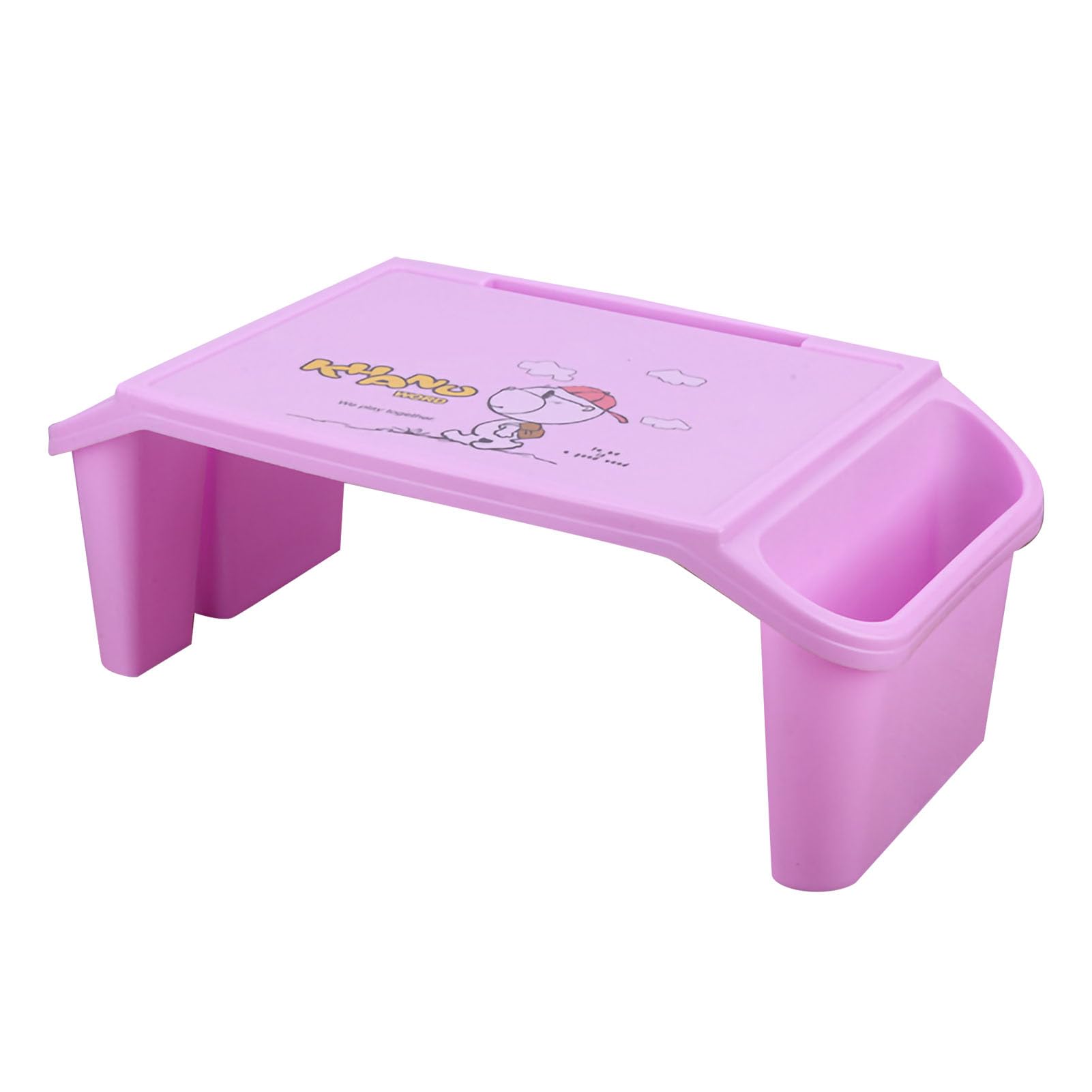 AUNMAS AUNMAS Letto per Laptop Scrivania con Bordi Lisci Design per Riporre gli Oggetti Ponte per Studenti Universitari Materiale ABS 21,3 X 10,6 X 7,5 Pollici (PINK) (PURPLE)