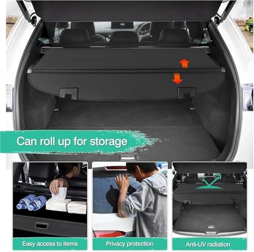 Cubierta de carga de maletero retráctil accesorio de seguridad para Mazda CX-5 2017-2025 4