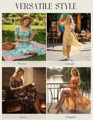 Image of Scarlet Darkness Corset Dresses for Women Summer 2026 Floral Wedding Guest Chiffon Sundress