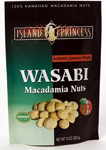 Island Princess Macadamia Nuts 10oz Resealable Bag (Wasabi)