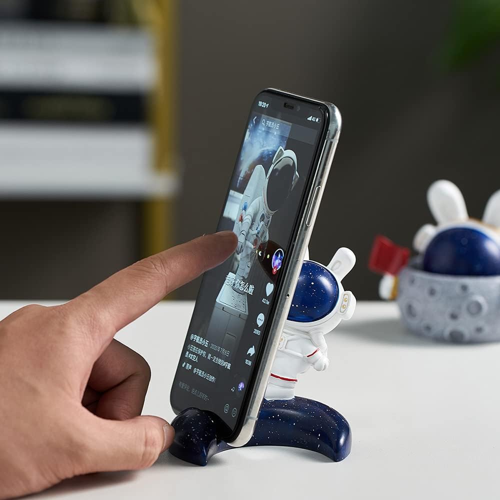 WHZHDMA Home Decoration Figurines Home Decor Mobile Phone Holder Christmas Decoration Cute Desk Ornaments Home Decoration