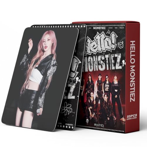 KSOIQPU 55pcs Baby Monster Photocards, Hello Monstiez, Kpop Photocard, a, A