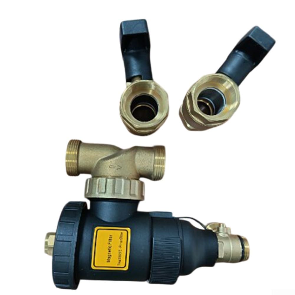 Filtro magnético,DN32 con válvula de bola,Para el sistema de calefacción de caldera colgada de pared
