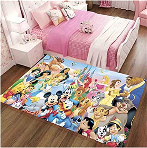 BILIVAN Langer Teppich Kinderzimmer Anime Cartoon Disney Mickey Mouse Zuhause Wohnzimmer...