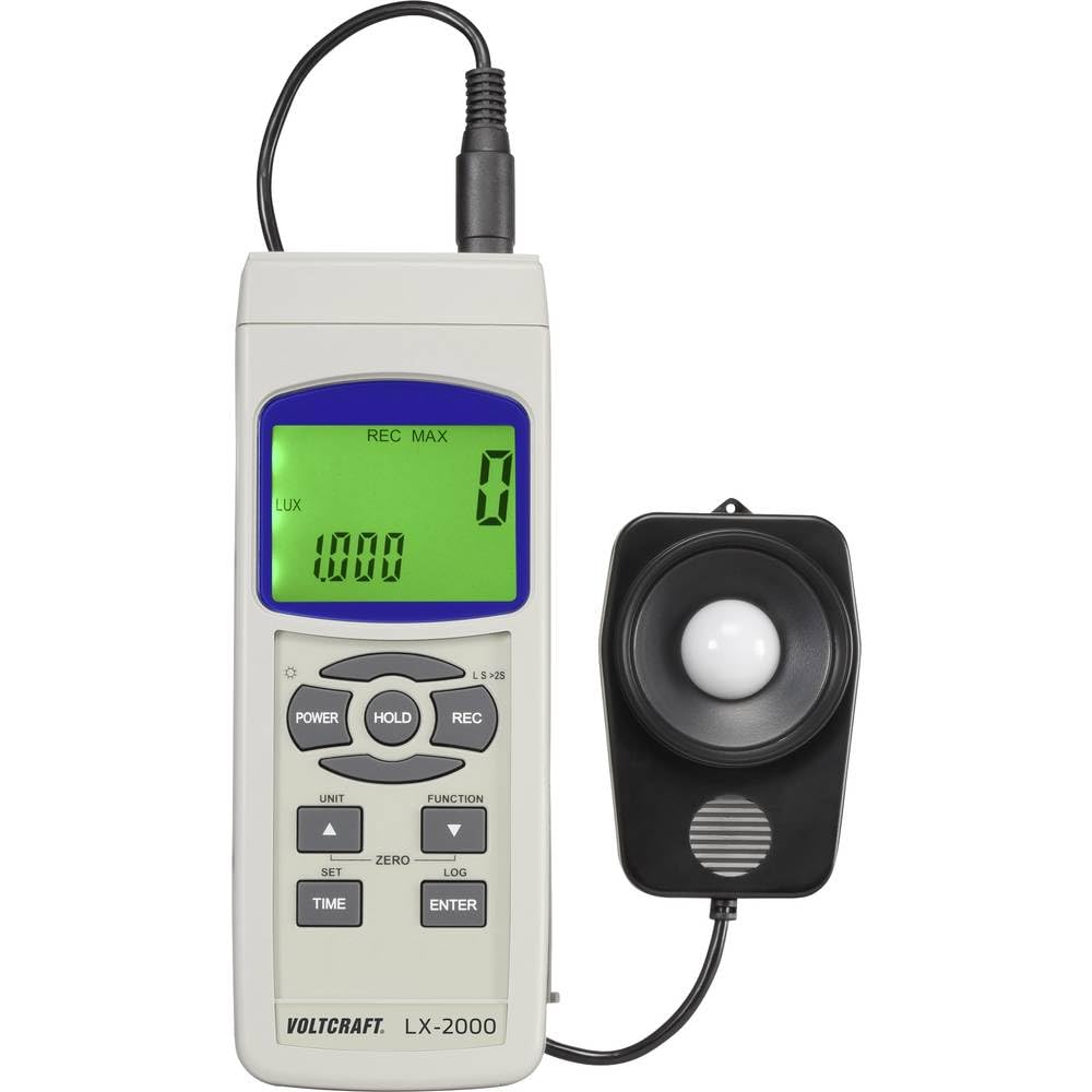 Luxómetro VOLTCRAFT VC-8330300 LX-2000 para solucionar problemas de luz insuficiente