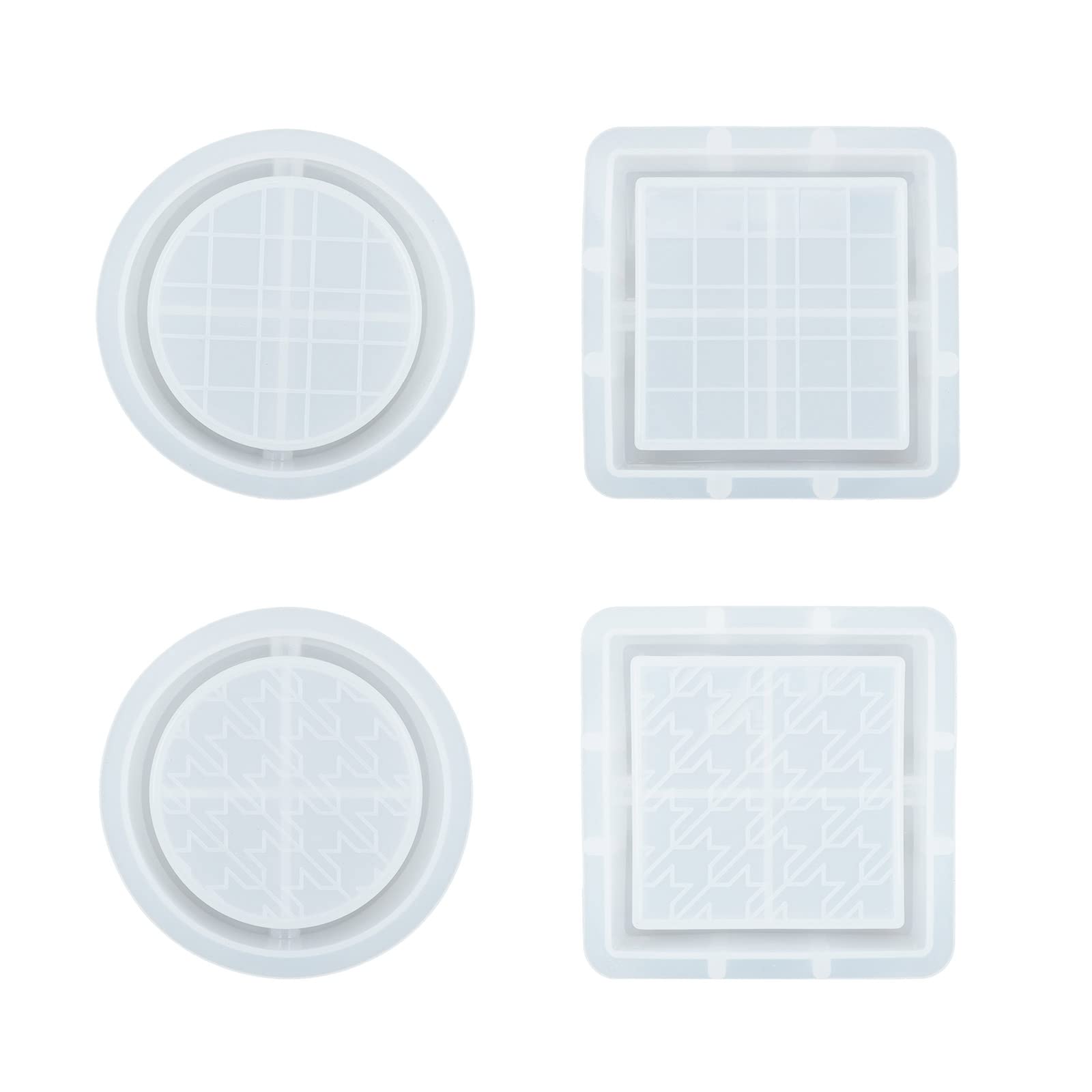 Moule en silicone pied-de-poule pour cendrier époxy sans défauts
