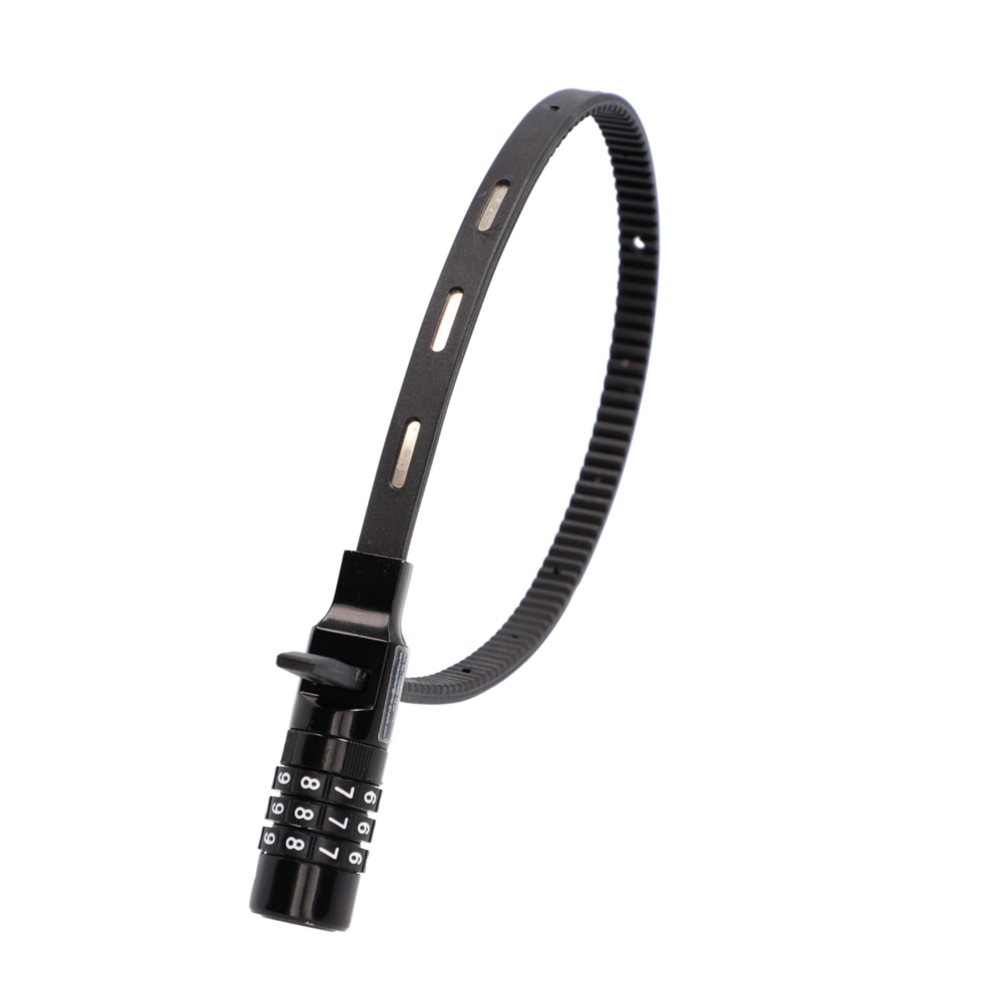 Fischer Bicycle Lock Cable Tie Lock Special Combination Lock for Bike Helmet or Skiing Black Length 53 cm