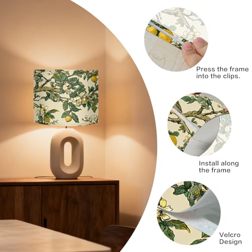 Image of Nuxovilar Lamp Shades Set of 2, 13 inch Top x 13 inch Bottom x 10 inch High (Spider)