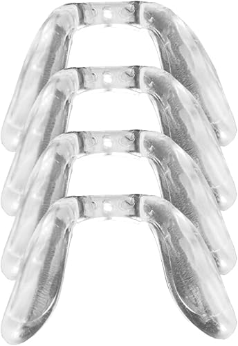 Almohadillas para la nariz para gafas, 4 unidades, en forma de U, almohadillas de nariz atornilladas, correa para gafas, puente de silla,