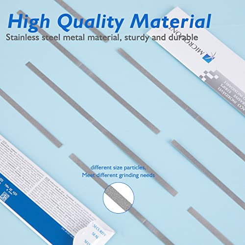 dental stainless steel polishing strips - dental abrasive stainless steel strips dental tooth file 4mm double side reusable dental care tools12pcs
