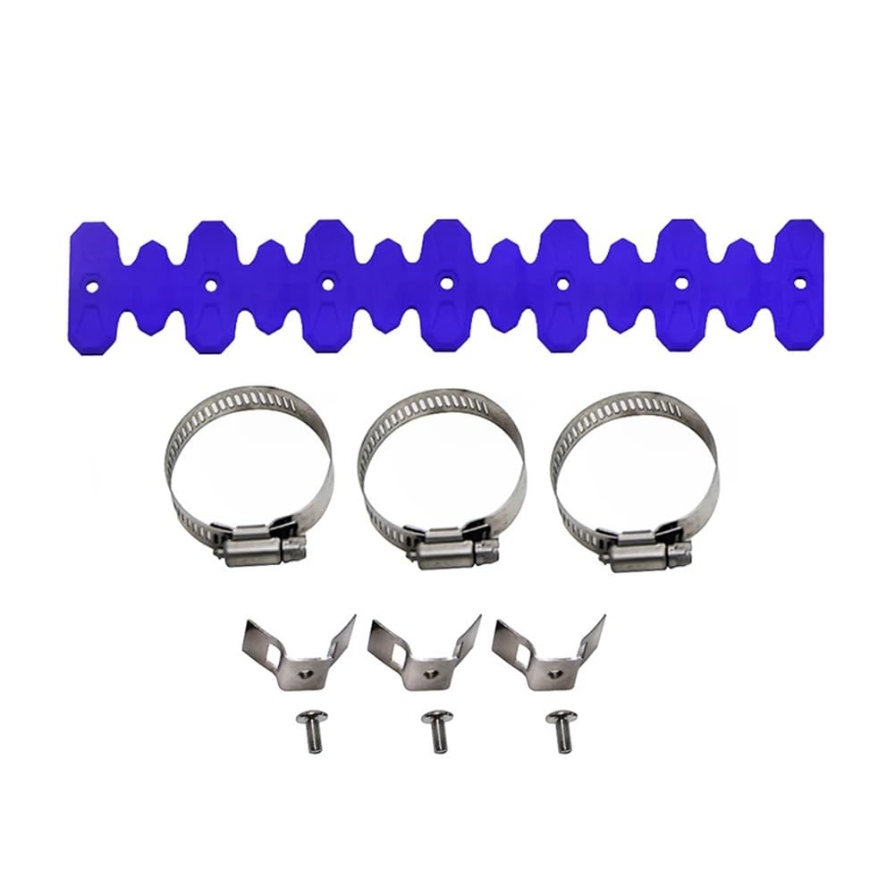 Tubo Escudo Térmico Silenciador De Escape para Motocicleta, Protector Térmico para Tubo para SMR 250 350 450 500 (Color : Long 11)