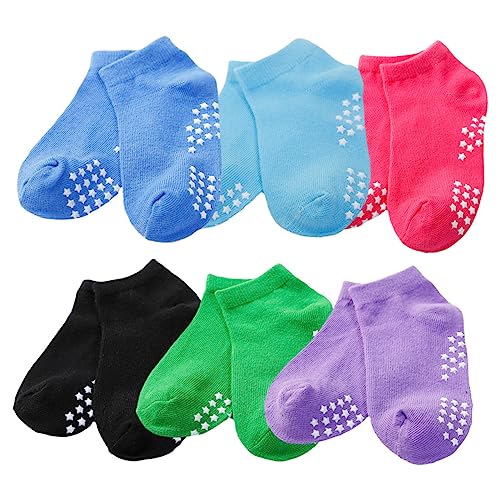 6pairs Parent-boy Girl Yoga Socks Cotton Boys and Girls Socks Moisture Wicking Ankle for Summer