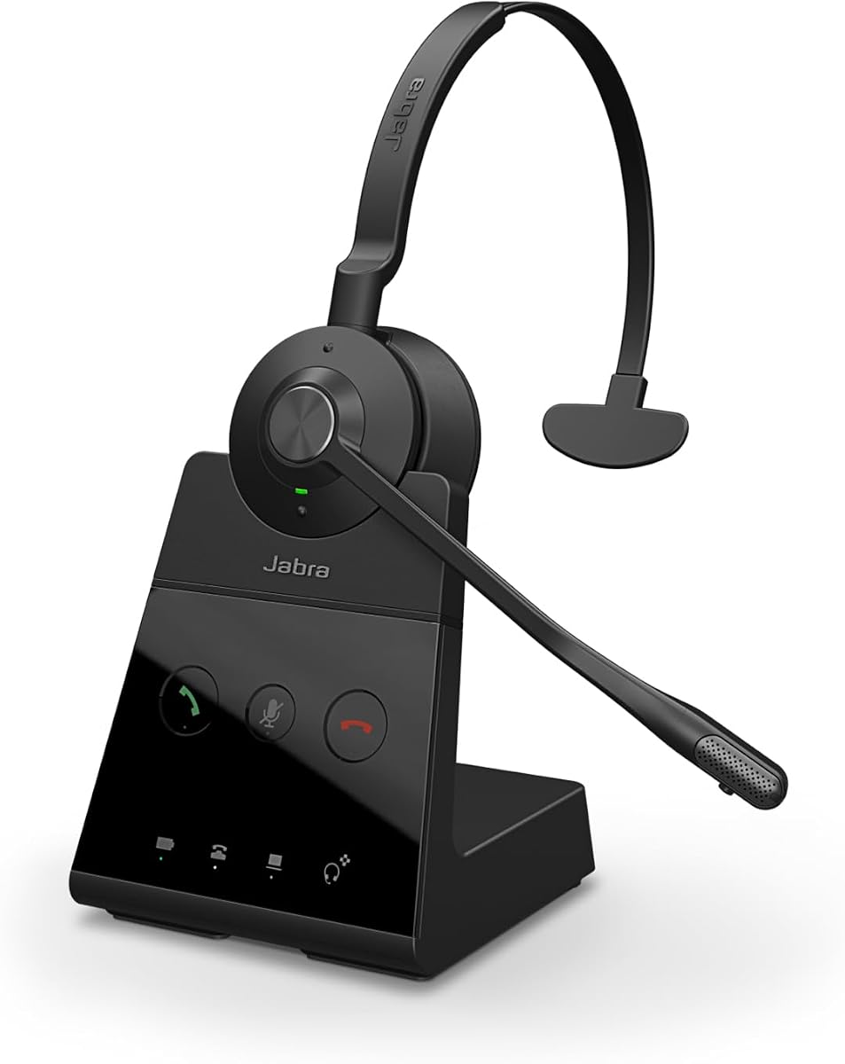 Engage 65 SE (Second Edition) Wireless Single‑Ear Headset with Mic | DECT Wireless Performance, Advanced Noise-Cancelling Microphone, All-Day Battery Life, Ideal for Office and Call Center