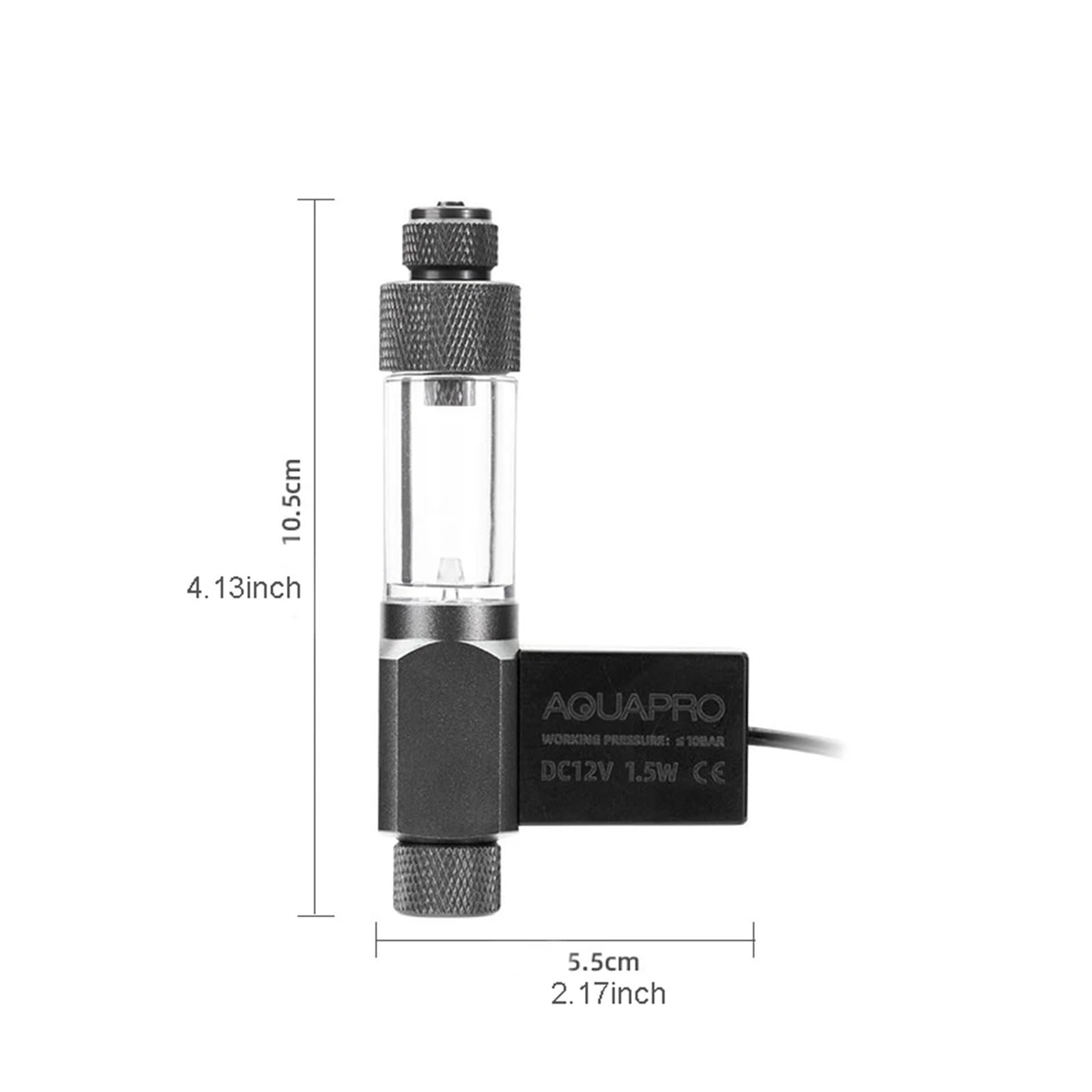 Aquarium Co2 Regulator Mini System Carbon Dioxide Reducer Cylinder Solenoid Valve Accessories Fish Tank Fishbowl Supplies Plants(Yellow)