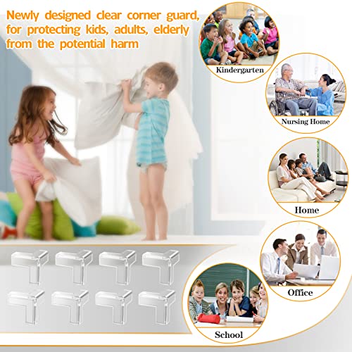 image for Gudui 12 Pack Corner Protector, Clear Corner Guards Table Edge Protect