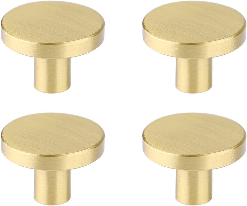 RZDEAL Knobs,Solid Brass Round Dresser Drawer Knobs and Pulls