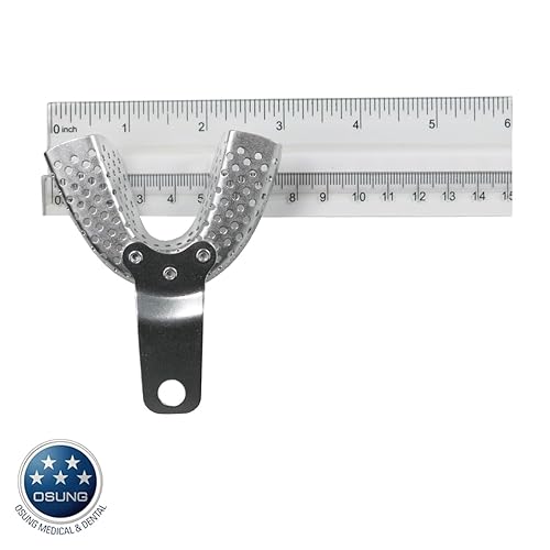 Miniatura 4 de Osung TARML - Bandeja de impresión dental, regular, aluminio, M-inferior