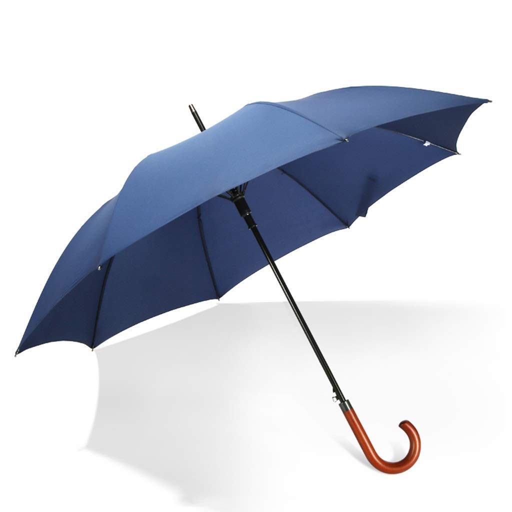 Męski drewniany parasol Bing automatyczny poranny parasol Mu Bingjia stały haczyk podwójny spersonalizowany logo parasol, A