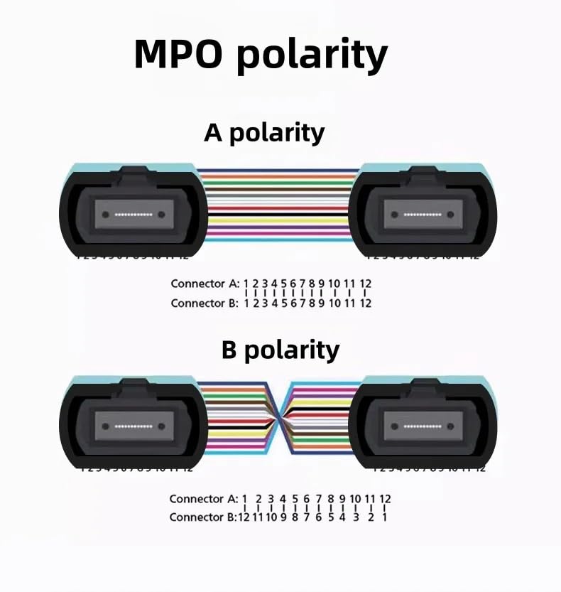 12-core MPO -MPO Armored Patch Cord, G657A1 Single Mode, B Pole, Outdoor LSZH, TPU Optical Cable, with P Outer Layer, 150 Meters, 200 Meters(TPU Both Female 150m)