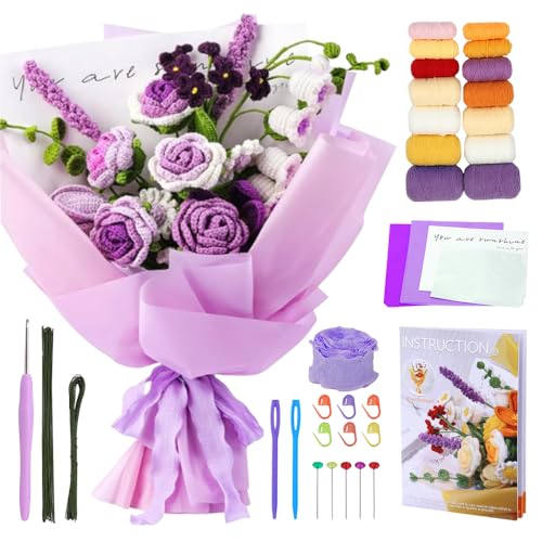 Kit de crochet pour bouquet Foreverup complet avec tutoriels vidéo