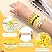 Huquary 60 Pcs Yellow Silicone Bracelets Motivational Wristband Gifts Bulk Inspirational Quote Silicone Wrist Bands for Coworkers Employee Appreciation Party Supplies(Duck)