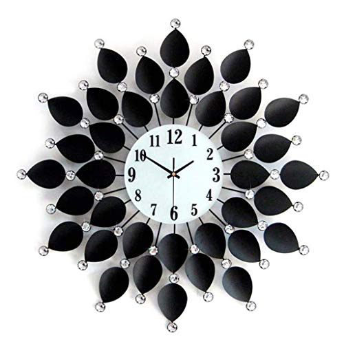 Horloge murale pour salon design moderne et grande pendule silencieuse de chambre à coucher