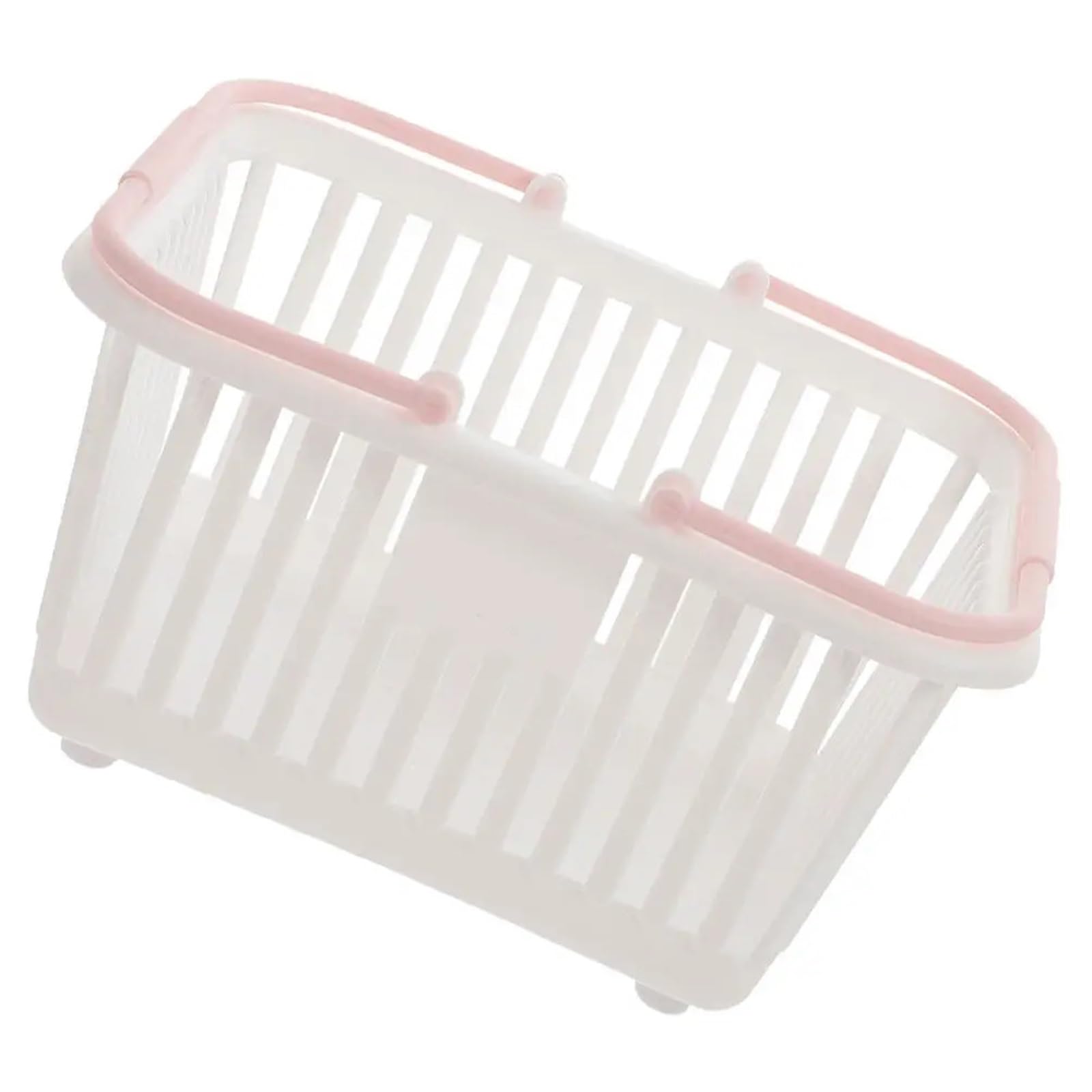Cesta de plástico pequeña con asas, cesta ducha portátil, ligera y resistente, 2 uds Para Ducha