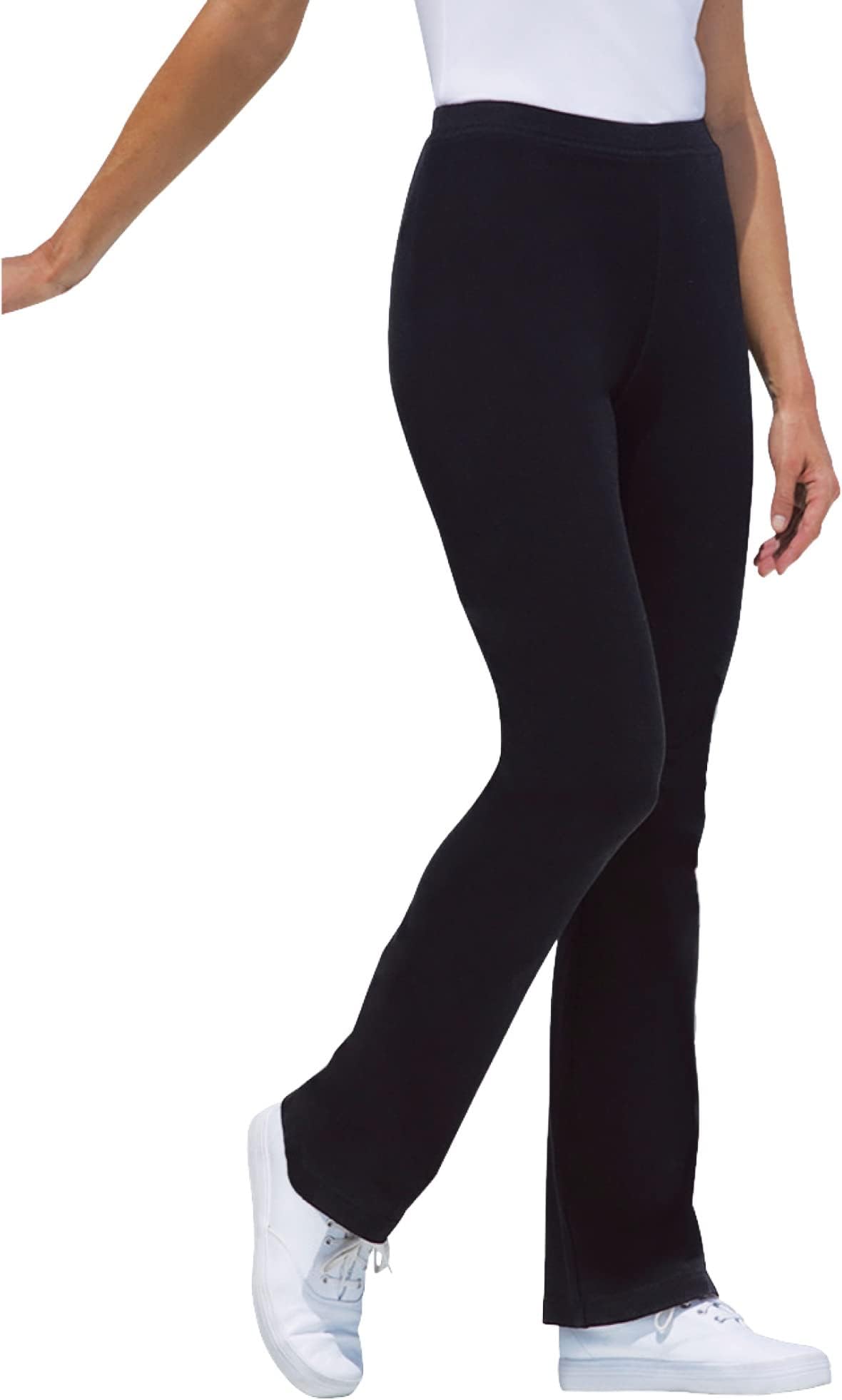 Woman WithinPlus Size Stretch Cotton Bootcut Pant