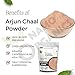 ATS Organic Arjun ki Chaal Powder - 500 Gm - Terminalia Arjuna - Double Filtered 100% Arjun Bark Fine Powder (500 g)
