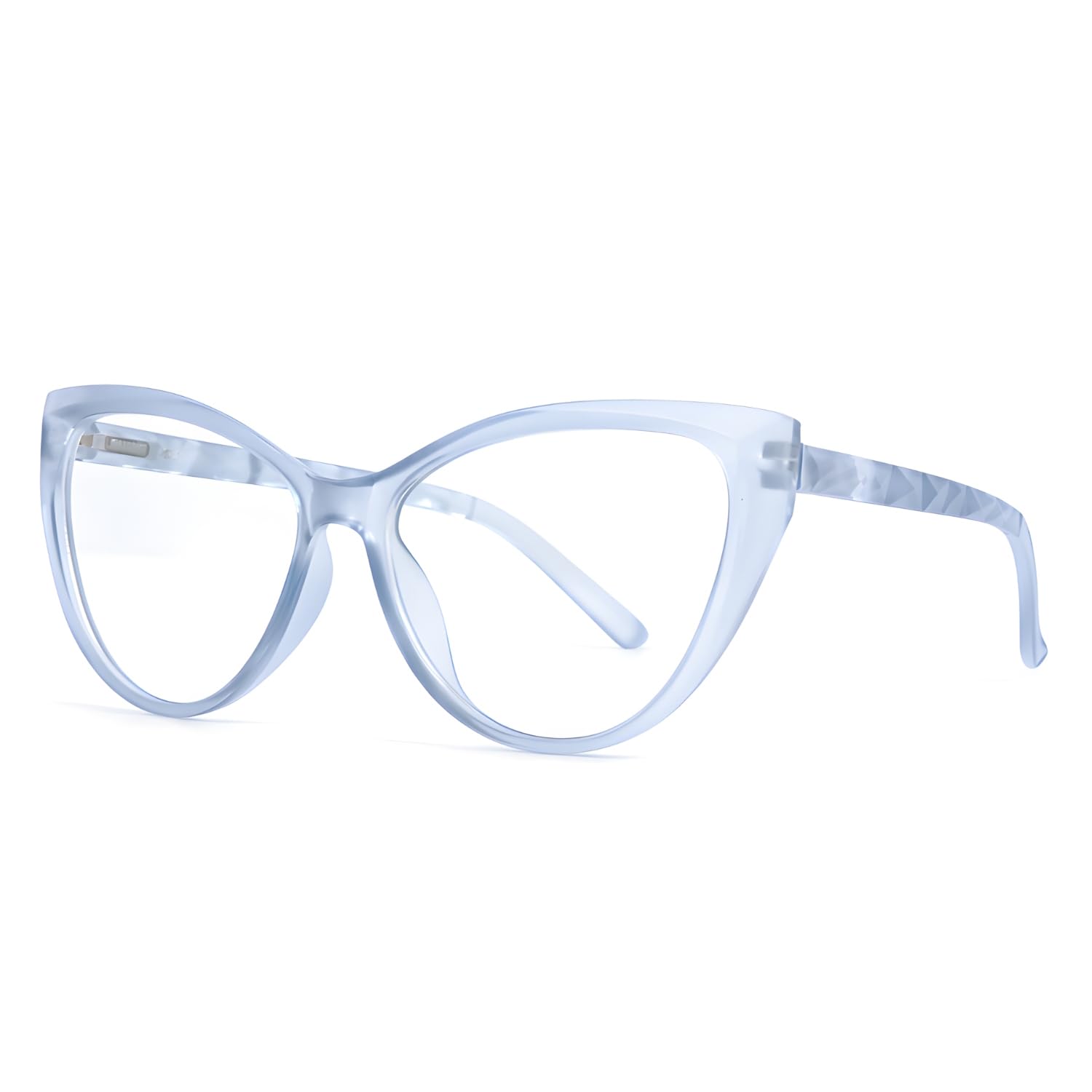 Blue Light Blocking Cat Eye Glasses for Women Transparent Frame Anti UV Protection Zero Power Computer Glasses Lightweight Optical Frame — Amazon image 17