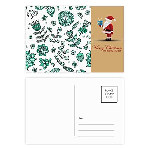 Cartes postales feuilles de Père Noël pour correspondance hivernale et correspondance de vœux