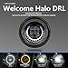 HWSTAR New 1000% Bright Anti-glare 7 Inch Led Headlights Round Compatible with Jeep Wrangler JK JKU TJ LJ Chevy Ford GMC etc w/Starry DRL Start-up Gradient Halo Turn Signal H6024 DOT Hi/Lo Sealed Beam