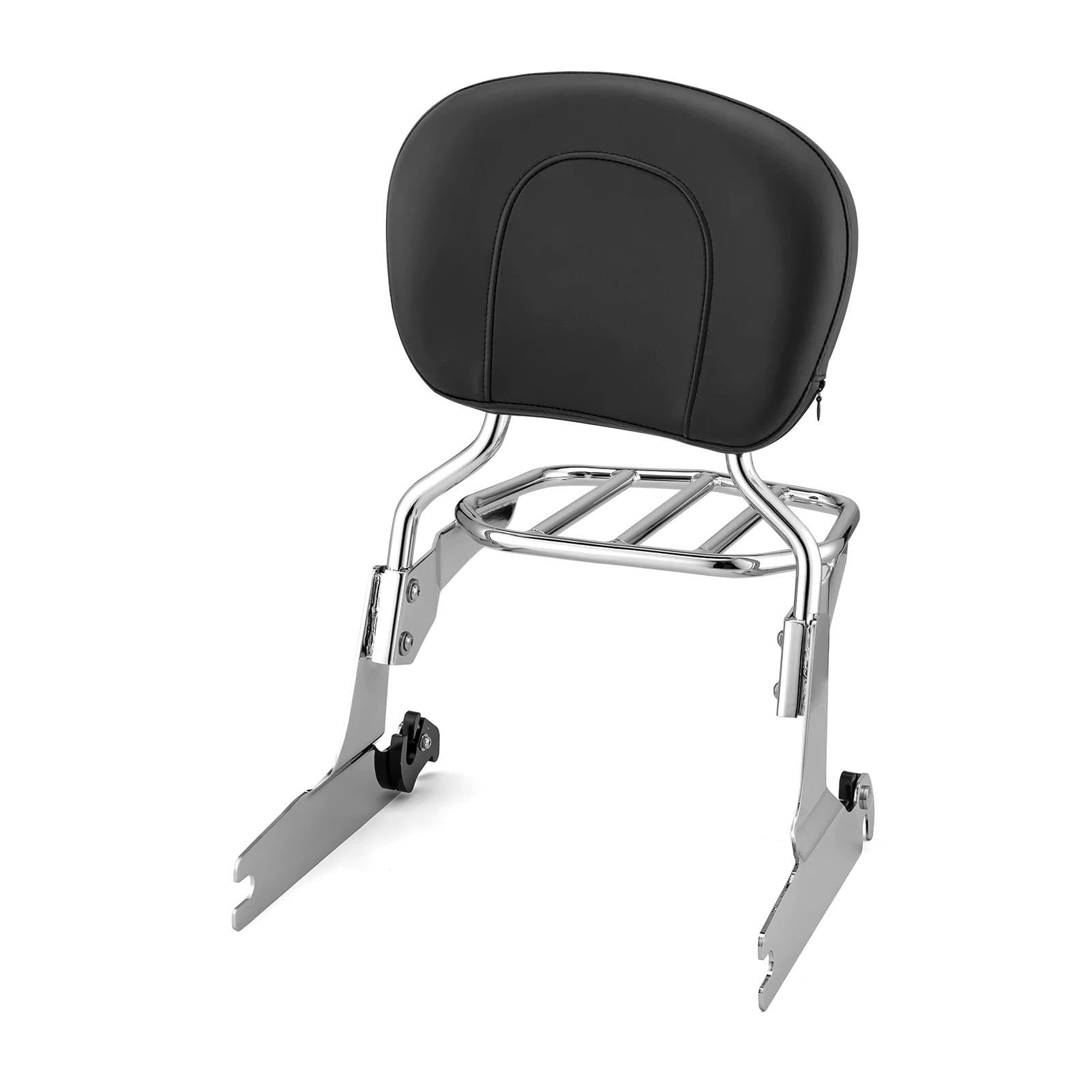 Accesorios para Motocicletas Compatibles con Guardabarros De 200 Mm, Respaldo Pasajero, Barra Sissy Portaequipaje para Harley Softail Cross para Bones FLSTSB 2007 En Adelante