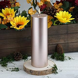 Unscented Round Pillar Candle, 9