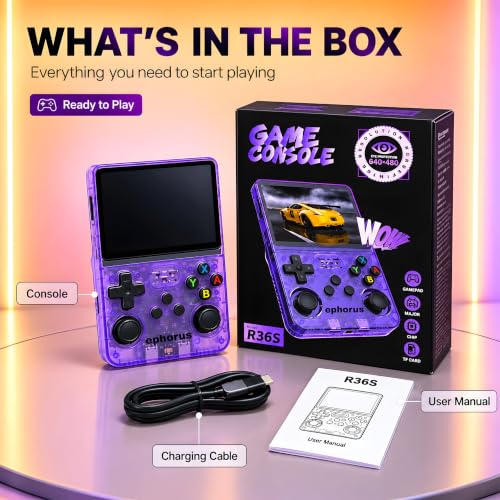 Image of 20,000+ Games Handheld Gaming Console, Portable Retro Game Player, 3.5 Inch IPS HD Display, RK3326 Quad-Core Processor, Dual Joystick, Built-in Speaker