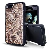 For iphone 6 Case, Kecko® Heavy Duty High Impact Weather Scratch Resistant Full Body Protective Defender Series Tree and Grass Forest Camo Hard Case Cover with Belt Clip Holster and Built-in Screen Protector for Apple iphone 6 4.7 inch (Wheat Black)