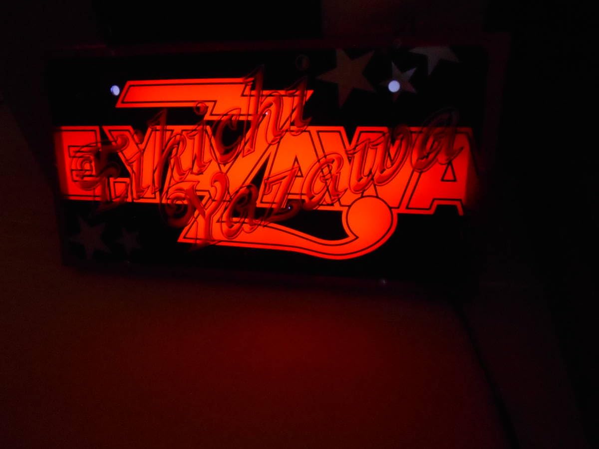 Amazon.co.jp: 矢沢永吉 E.YAZAWA アクリル ナンバープレート LED
