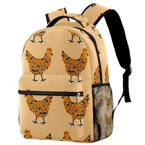 Sac de voyage décontracté multicolore avec motif floral pour adolescents