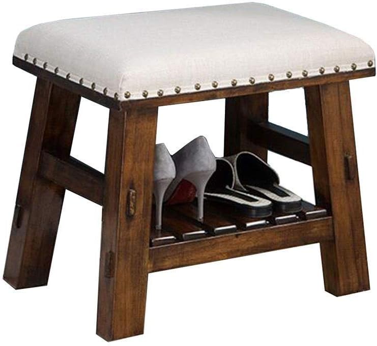 Tabouret de Table Basse Riveté 50 cm : Le Repose-Pieds Ottoman Idéal